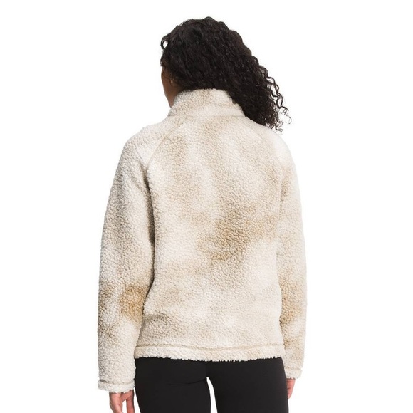 The North Face Ridge Printed Fleece Womens Flax Cloudy Dye Print Zip Up - Picture 6 of 7